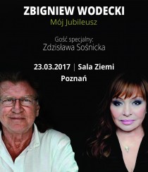 Bilety na koncert 
            
                Zbigniew Wodecki  "Mój Jubileusz"            
         w Poznaniu - 23-03-2017