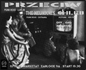 Koncert Przeciw, Chleb, THE NEUNIKNES w Krakowie - 07-01-2017