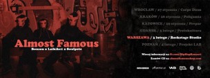 Koncert Almost Famous (Bonson x Laikike1 x Soulpete) @Hydrozagadka w Warszawie - 03-02-2017