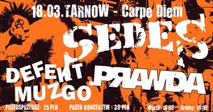 Koncert Sedes Prawda Defekt Muzgó w Tarnowie - 18-03-2017