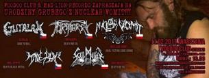 Koncert Urodziny Grubego z Nuclear Vomit! Nuclear Vomit, Gutalax w Warszawie - 11-02-2017