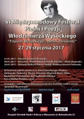Bilety na VI Międzynarodowy Festiwal Pieśni i Poezji Włodzimierza Wysockiego 