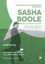 Koncert: SASHA BOOLE w Oświęcimiu - 21-03-2017