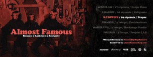 Koncert Almost Famous (Bonson x Laikike1 x Soulpete) / Katowice - 29-01-2017