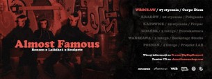 Koncert Almost Famous (Bonson x Laikike1 x Soulpete) / Wrocław - 27-01-2017