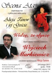 Koncert Alicja Tanew i jej goście - Wojciech Markiewicz w Krakowie - 24-02-2017