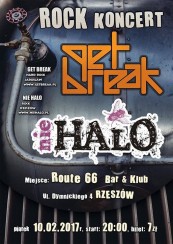 Koncert - Get Break + Nie Halo w Rzeszowie - 10-02-2017