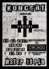 Koncert zespołu Subline w Chicago! w Krakowie - 25-02-2017