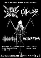 Koncert Raging Death & Gallower + Incinerator, Armagh - Warszawa - 10-06-2017