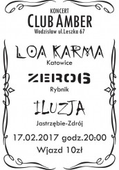 Koncert Loa Karma/Zero6/Iluzja - ClubAmber - Wodzisław Śląski 17.02.2017 - 17-02-2017