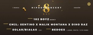 Koncert Solar/Białas x Bedoes x GM2L x 102 Boyz / 8 LAT HHK w Krakowie - 03-03-2017