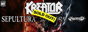 Koncert Wyprzedany! Kreator + Sepultura, Soilwork, Aborted / 15 II / WWA w Warszawie - 15-02-2017
