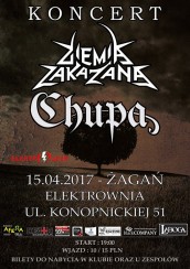Koncert Ziemia Zakazana + Chupa Żagań Elektrownia - 15-04-2017