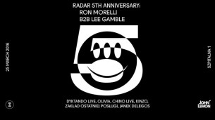 Koncert We Are Radar 5th anniversary: Ron Morelli b2b Lee Gamble w Krakowie - 25-03-2017