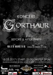 Koncert Gorthaur w Częstochowie - 18-03-2017