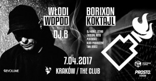 Koncert Borixon & Włodi w Krakowie! Premiery albumów Koktajl & WDPDD - 07-04-2017