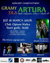 Koncert Charytatywny / Gramy dla Artura w Kielcach - 16-03-2017