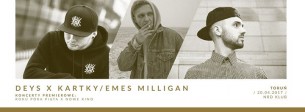 Koncert Deys x Kartky x Emes Milligan w Toruniu! - 20-04-2017