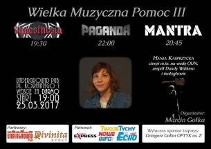 Koncert WMP (Synesthesia, Mantra, Paganda) w Tychach - 25-03-2017