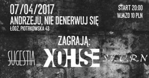 Koncert Kohuse Sugestia STORN w Łodzi - 07-04-2017