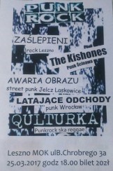 Koncert Qulturka /Latające Odchody /Zaślepieni /The Kishones /Awaria Obr w Lesznie - 25-03-2017