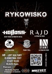 Koncert Rykowisko II Helless, Rusty Chain, PullOver, Rajd i Instant w Szczecinie - 15-04-2017
