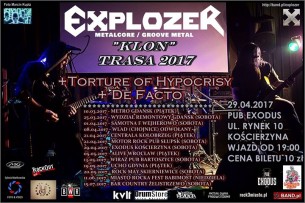 Koncert EXPLOZER & Torture of Hypocrisy & De Facto - "Klon" TRASA 2017 w Kościerzynie - 29-04-2017