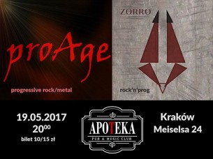 Koncert: ProAge, Zorro (19. 05.17 Kraków) - 19-05-2017