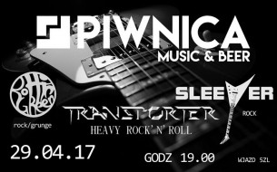 Koncert Rottin' Green / Sleever / Transporter w Piwnicy w Bydgoszczy - 29-04-2017