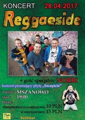 Koncert Reggaeside promujący debiutancki album Szczęście + gość w Mszanowie - 28-04-2017