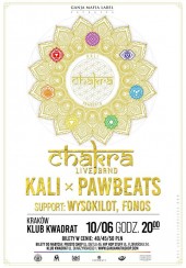 Koncert Kraków / Kali x Pawbeats / Chakra Live Band / Kwadrat - 10-06-2017