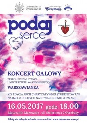 Podaj serce - Koncert Zespołu Pieśni i Tańca UW "Warszawianka" w Otrębusach - 16-05-2017
