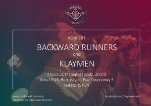 Koncert: Backward Runners oraz Klaymen w Bartoszycach - 07-07-2017