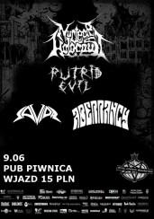 Koncert Nuclear Holocaust/Putrid Evil/ Savior/ Aberrancy w Bydgoszczy - 09-06-2017