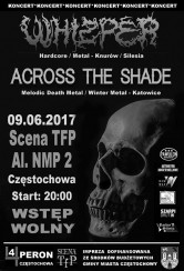 Koncert: Whizper*Across The Shade*Scena TFP Częstochowa - 09-06-2017