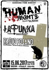 koncert HUMAN RIGHTS / ŁAP!PUNKA / RADIO POLAND w Warszawie - 15-06-2017