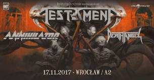 Koncert Testament + Annihilator, Death Angel / 17 XI / Wrocław - 17-11-2017
