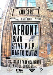 Koncert Afront/Biak/StyV.iP./Barto'cut12 Gliwice Letnia Scena - 01-07-2017