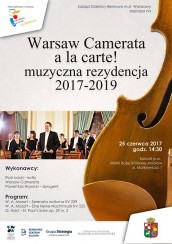 Koncert Warsaw Camerata a'la Carte! w Warszawie - 25-06-2017