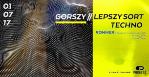 Koncert Rommek/ Blueprint / UK - Gorszy/ Lepszy sort techno w Krakowie - 01-07-2017
