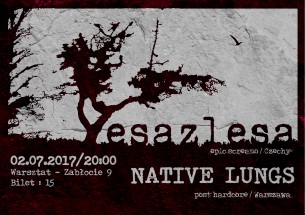 Koncert Esazlesa + Native Lungs w Krakowie - 02-07-2017
