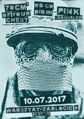 Koncert 70 Cm3 Of Your chest + Escapism + Pink Jerusalem w Krakowie - 10-07-2017