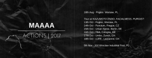 Koncert PURGIST, MAAAA, Kazumoto Endo, Facialmess w Warszawie - 13-10-2017