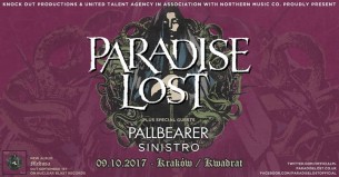 Koncert Paradise Lost + Pallbearer, Sinistro / 9 X / "Kwadrat" Kraków - 09-10-2017