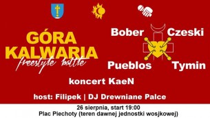 Koncert Góra Kalwaria Freestyle Battle 2 # Bober, Czeski, Pueblos, Tymin - 26-08-2017