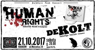 Koncert Human Rights,Dekolt /Apoteka Pub/ Kraków - 21-10-2017