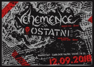 Koncert Vehemence + Ostatni w Krakowie - 12-09-2017