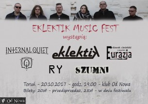Koncert Eklektik MUSIC FEST w Toruniu - 20-10-2017