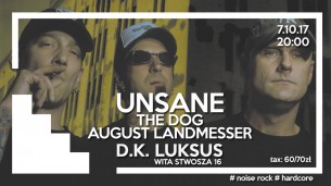 Koncert Unsane [USA] / The Dog / August Landmesser we Wrocławiu - 07-10-2017
