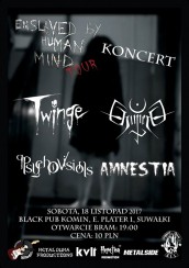 Koncert - Twinge, Chimera, Psycho Visions, Amnestia w Suwałkach - 18-11-2017